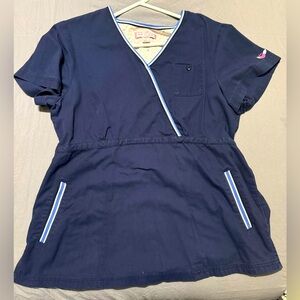 Size large Koi scrub top